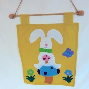 NWOT Set Of 5 Adorable Easter Bunny Hanging Decoration